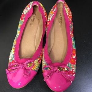 pink Sperry flats. Size 7.5